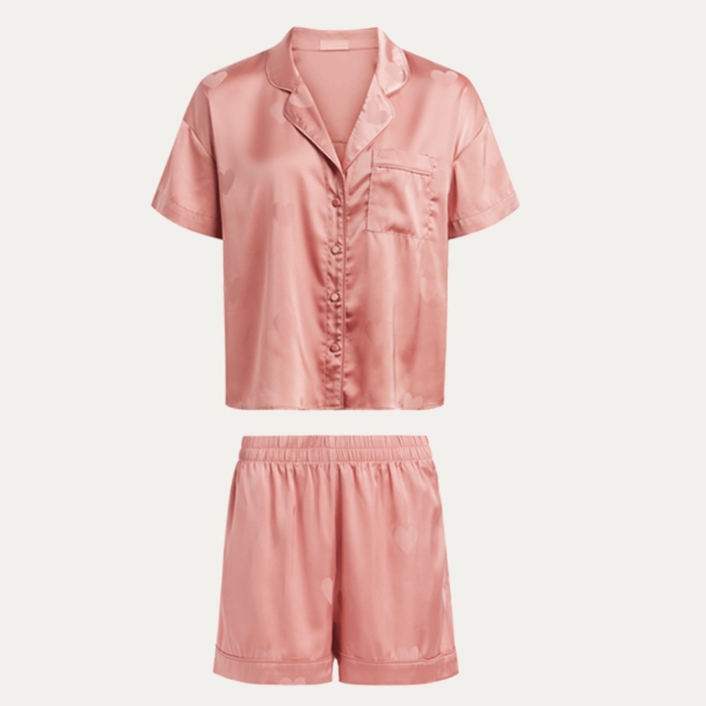 NWOT nuuds heart pajama set